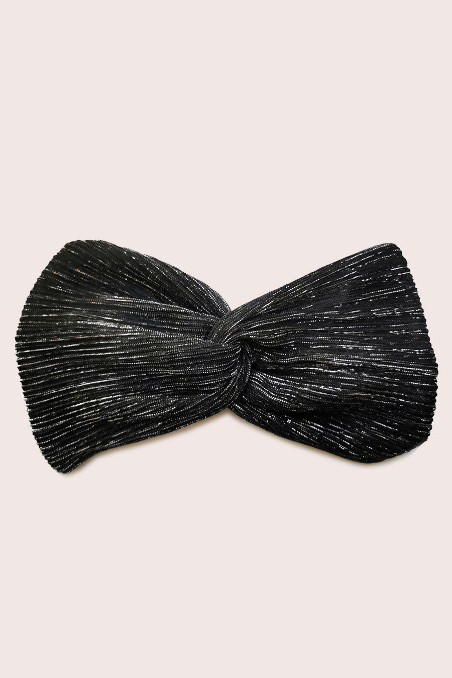 Headband Plissé Noir Bronze