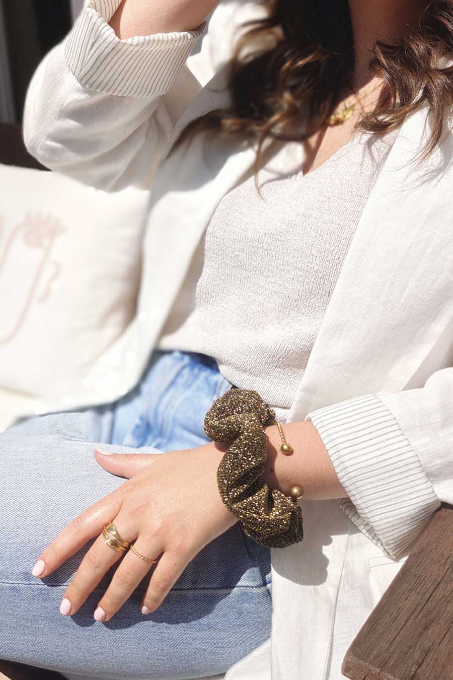 Chouchou Pailleté Doré