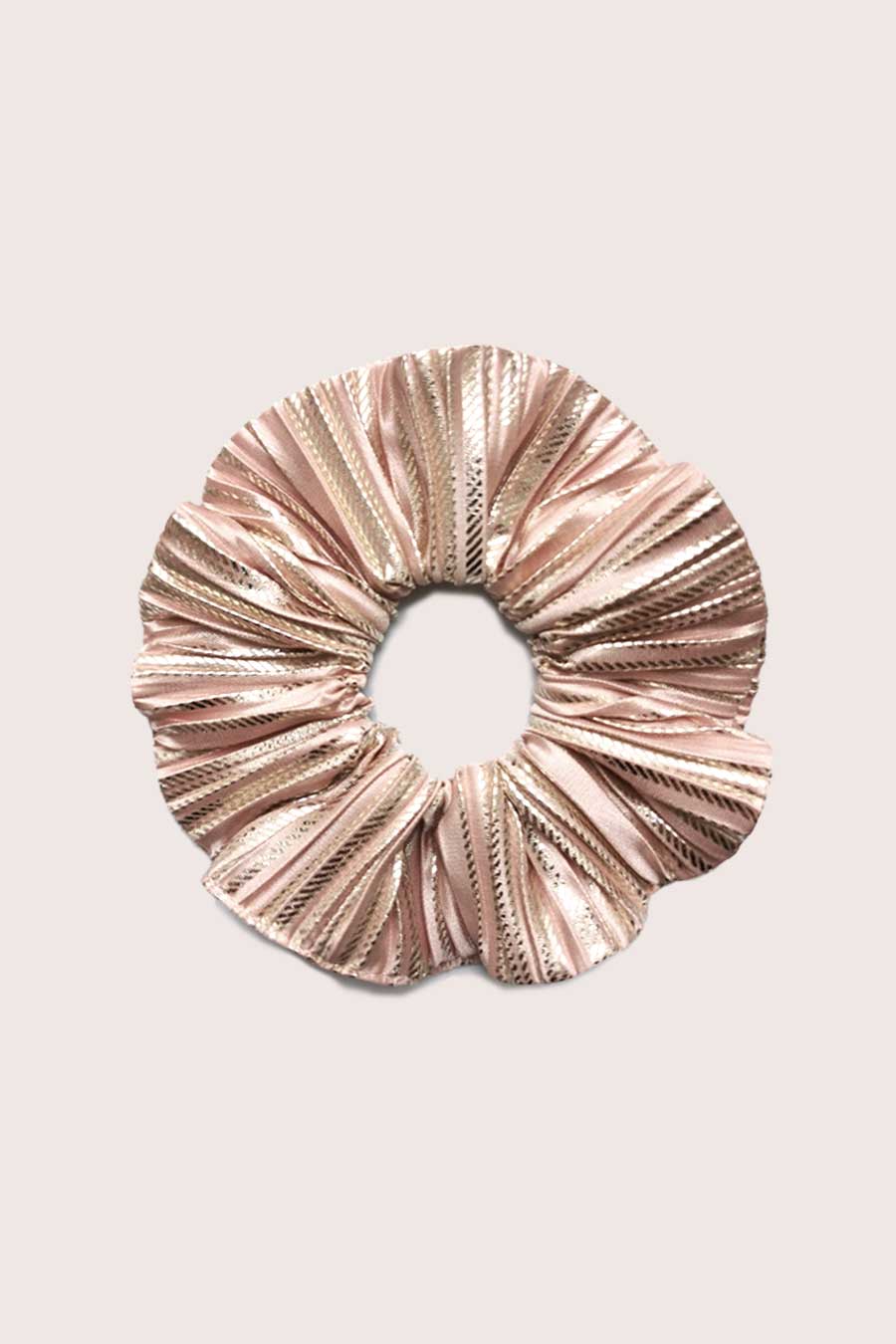 Chouchou Plissé Or Rose