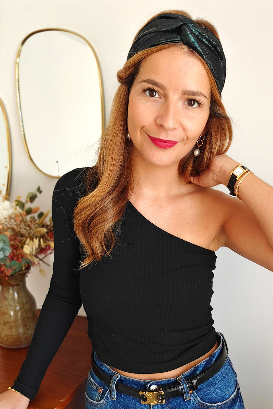 Headband Irisé Vert