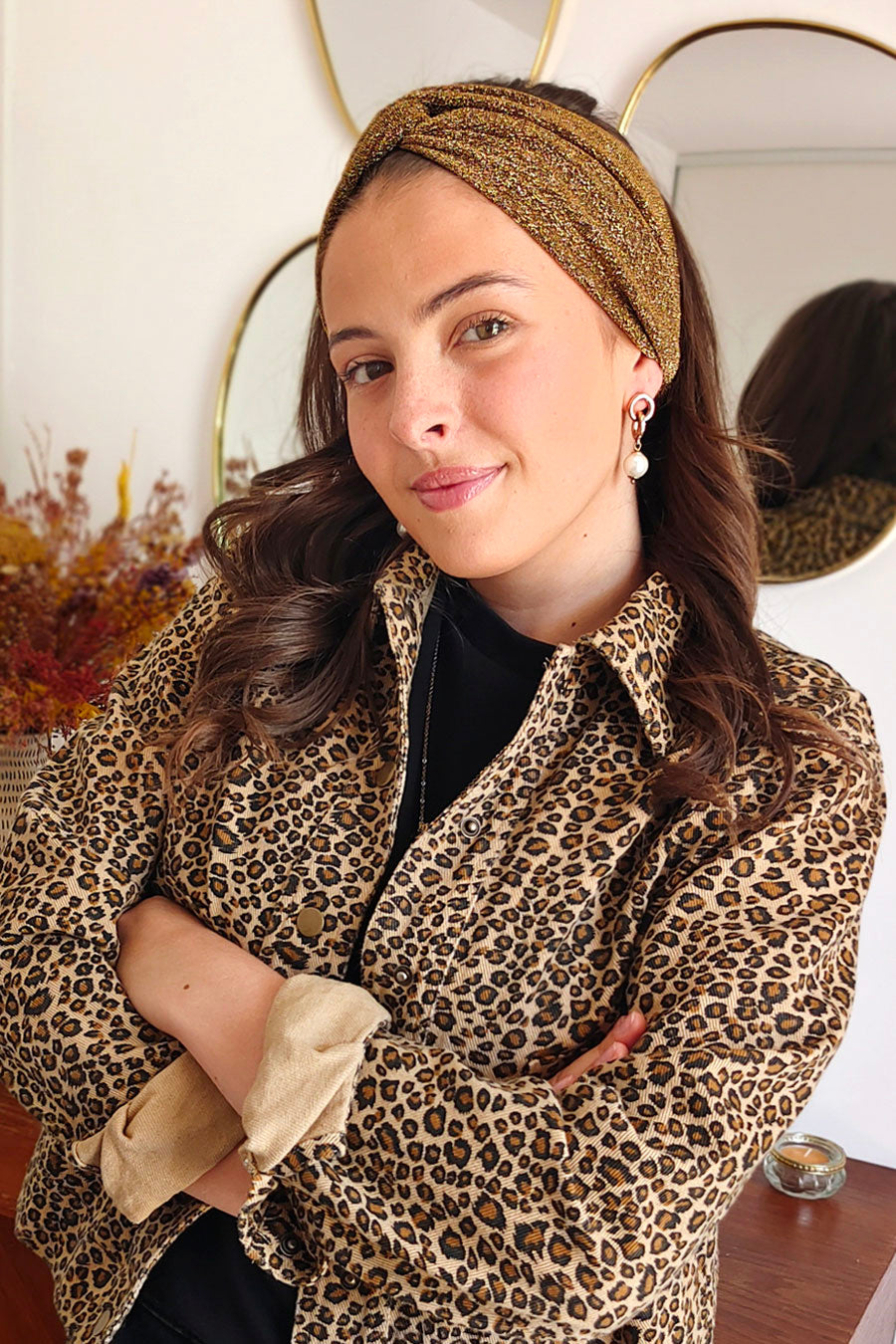 Headband Pailleté Doré