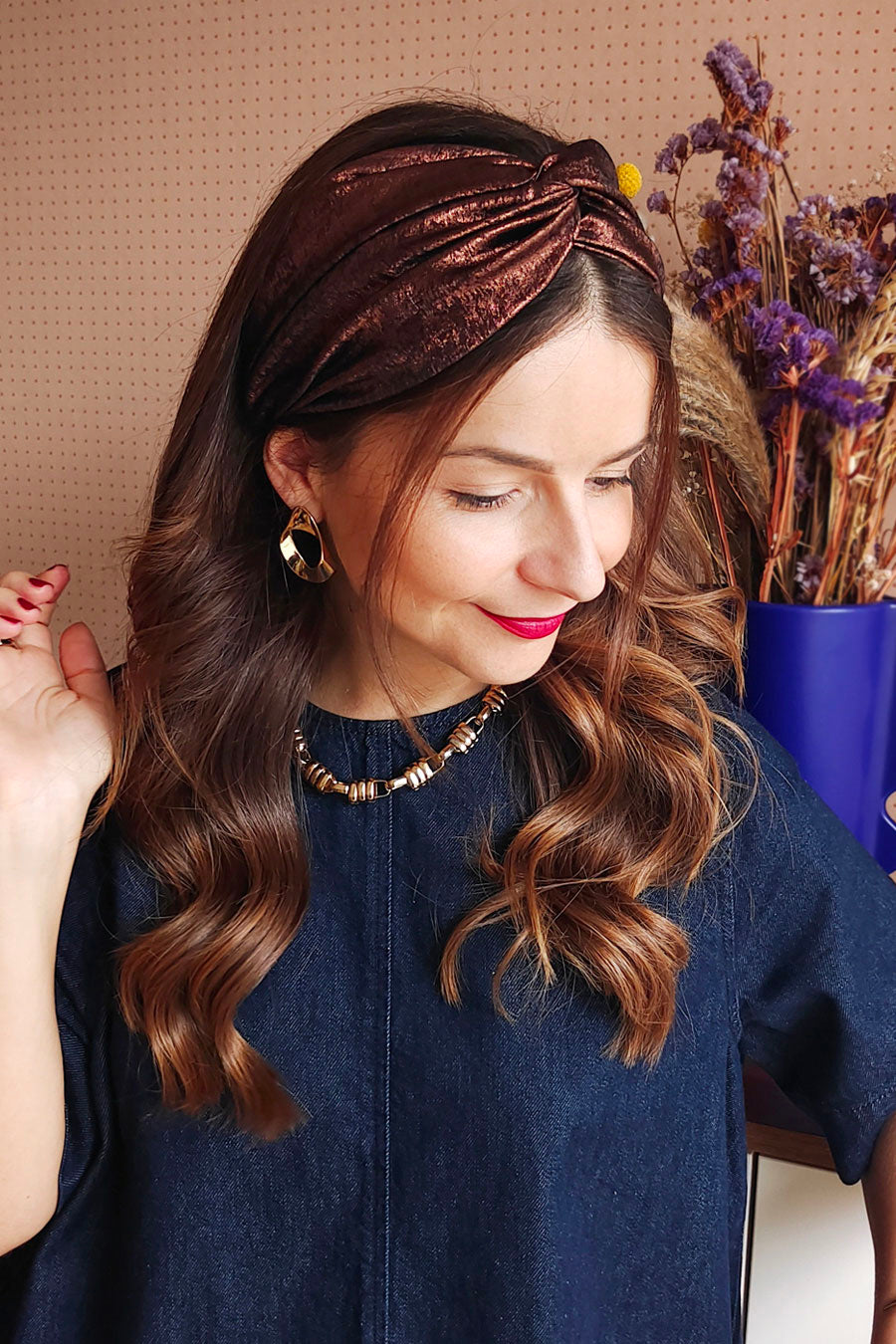 Headband Irisé Chocolat