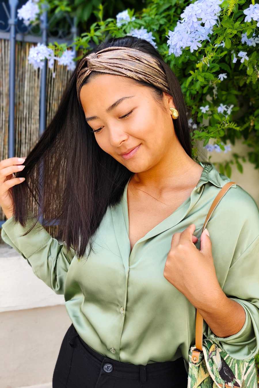 Headband Lamé Bronze