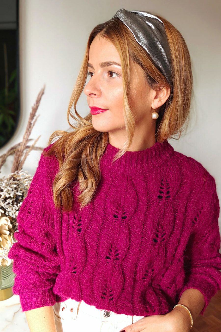 Headband Irisé Argent