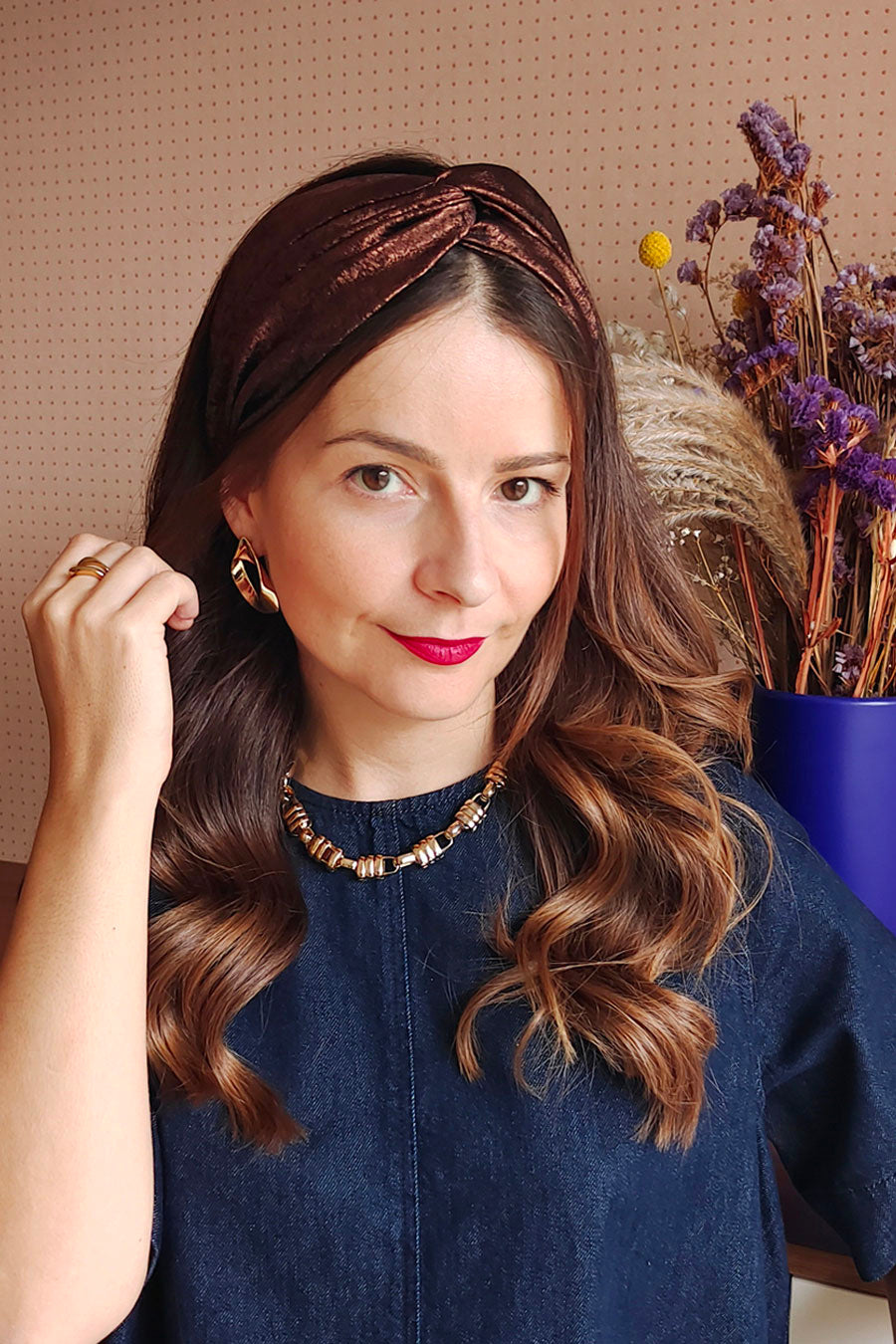 Headband Irisé Chocolat