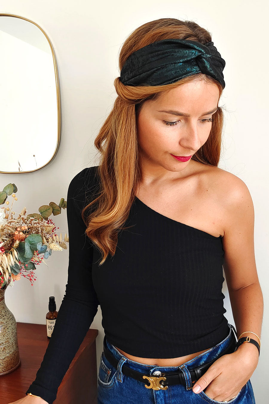 Headband Irisé Vert