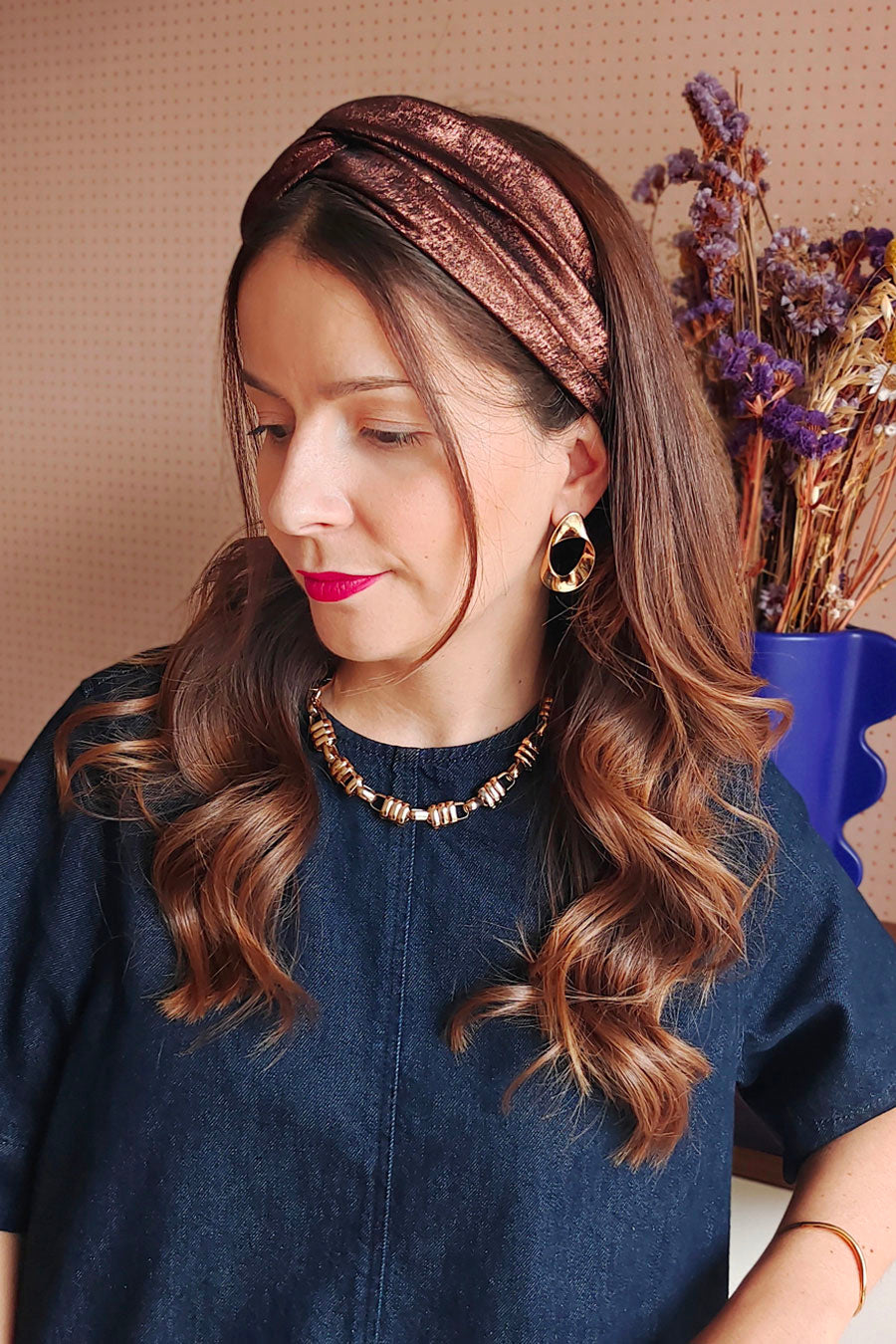 Headband Irisé Chocolat