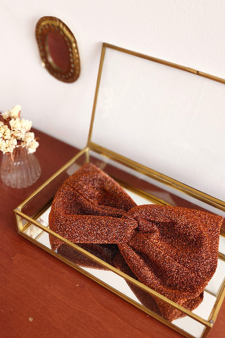 Headband Pailleté Caramel