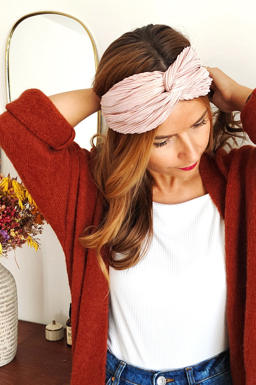 Headband Plissé Nude