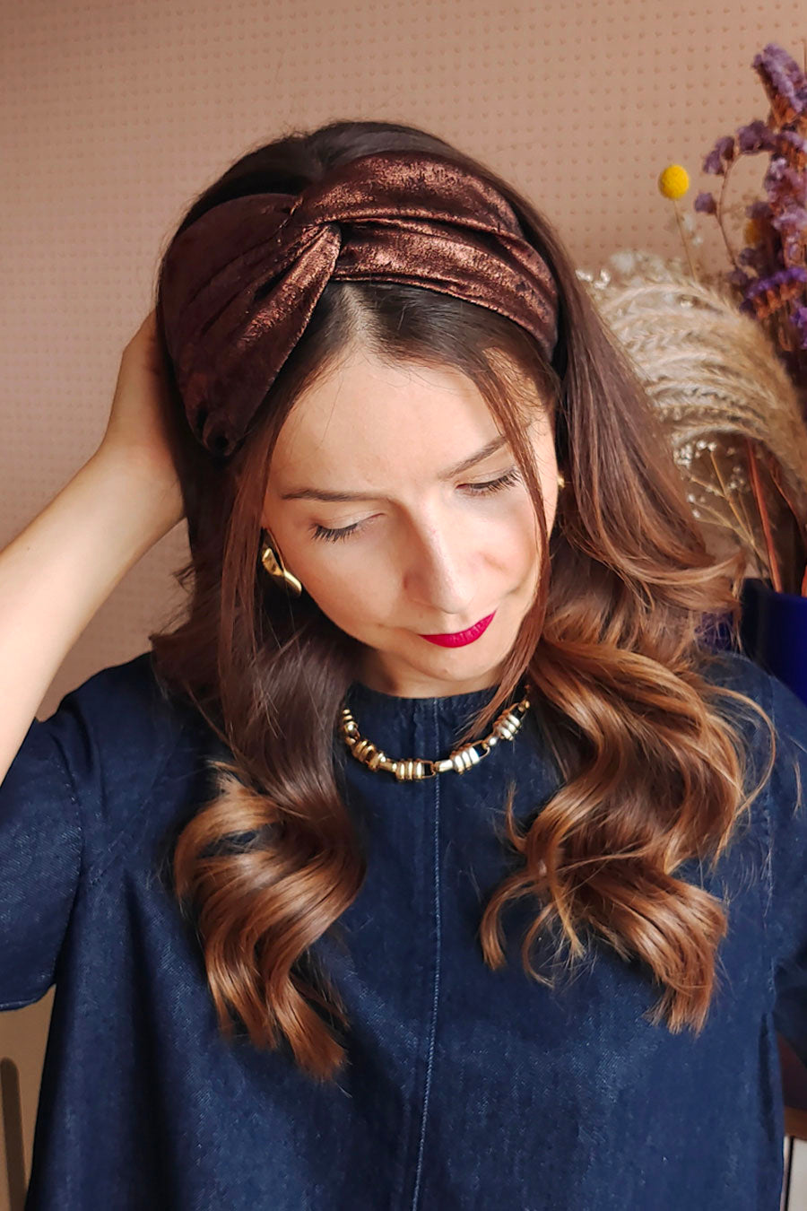 Headband Irisé Chocolat
