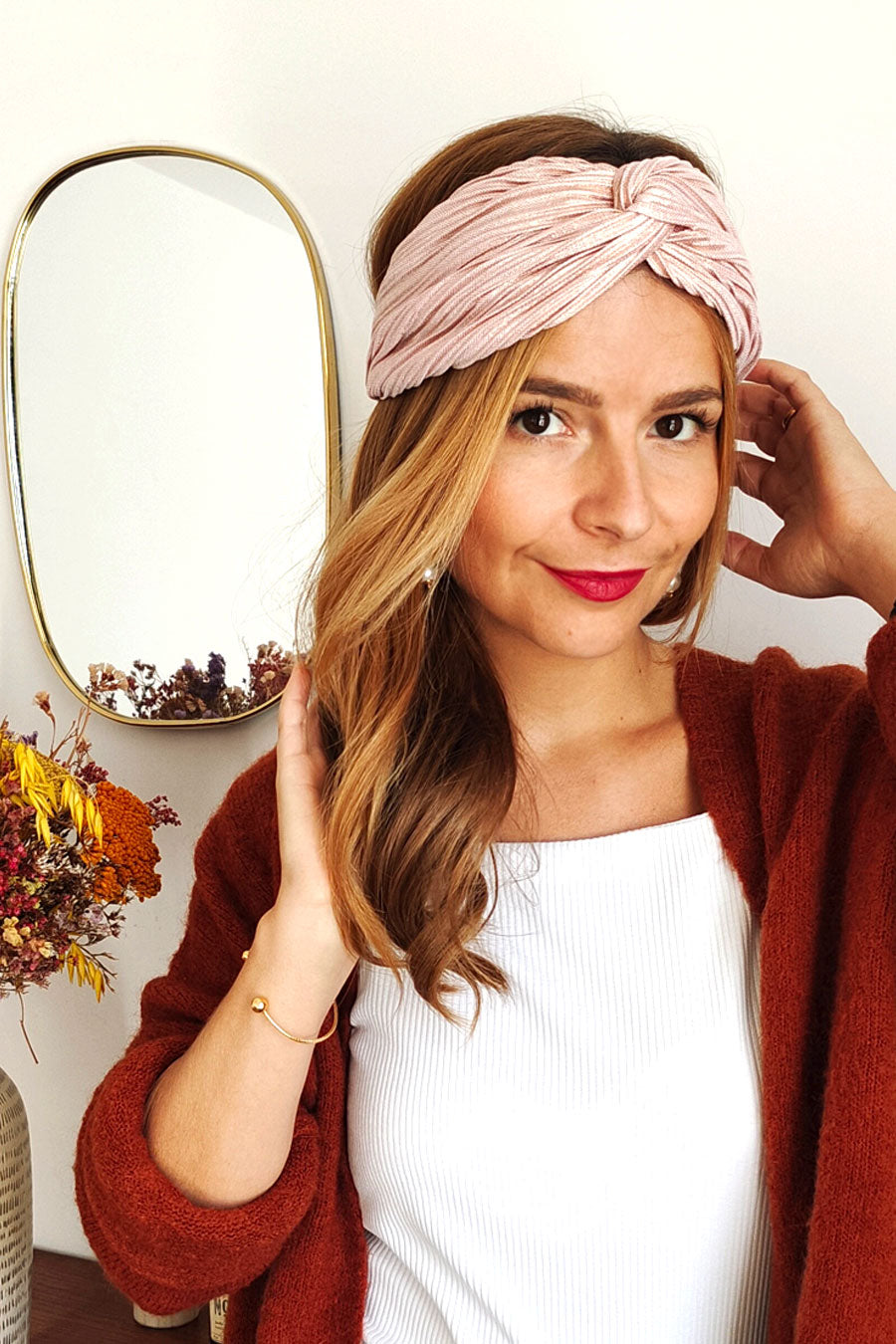 Headband Plissé Nude