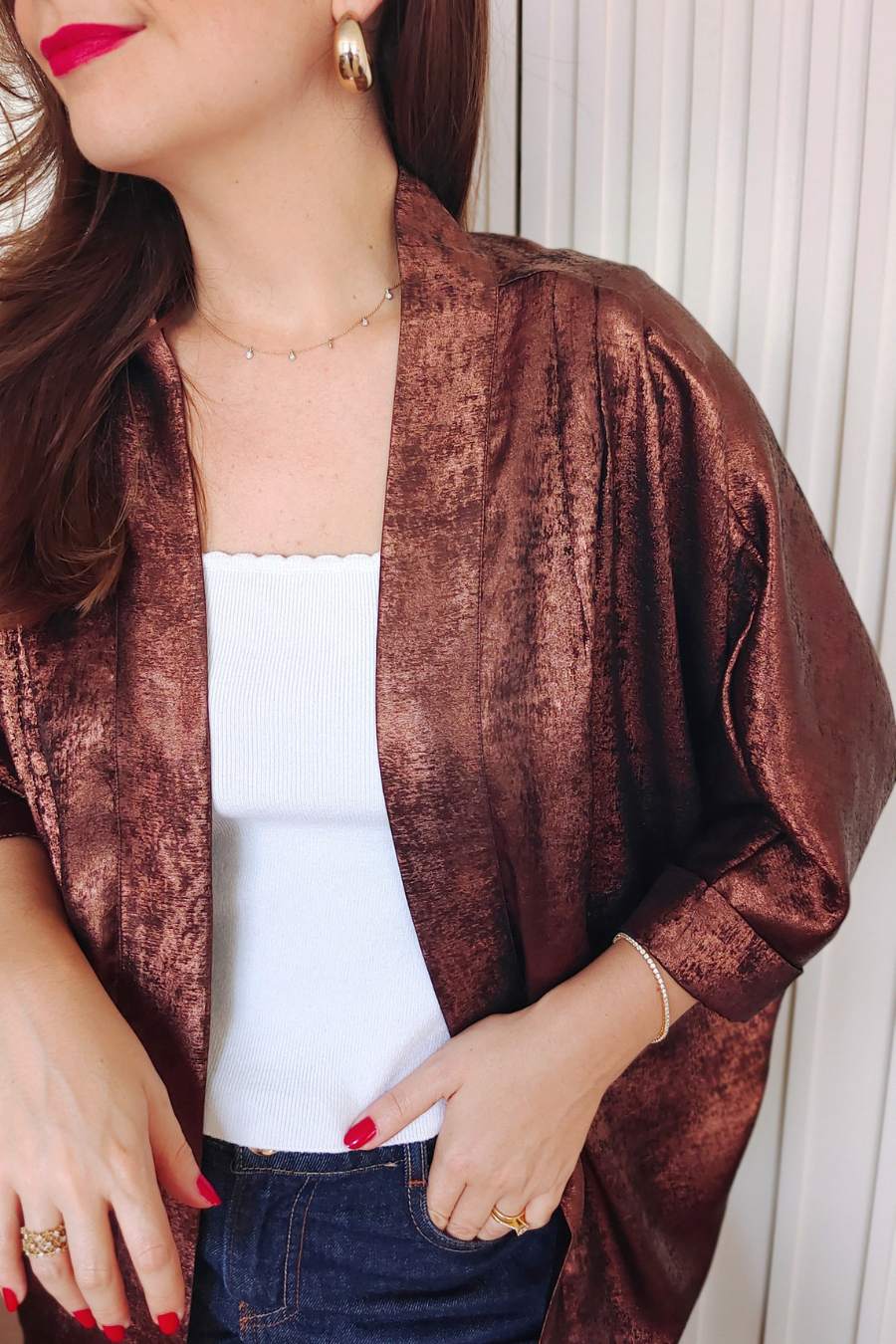 Kimono Irisé Chocolat