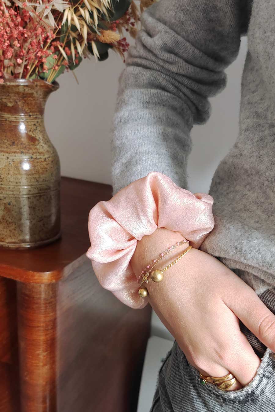 Chouchou Irisé Blush