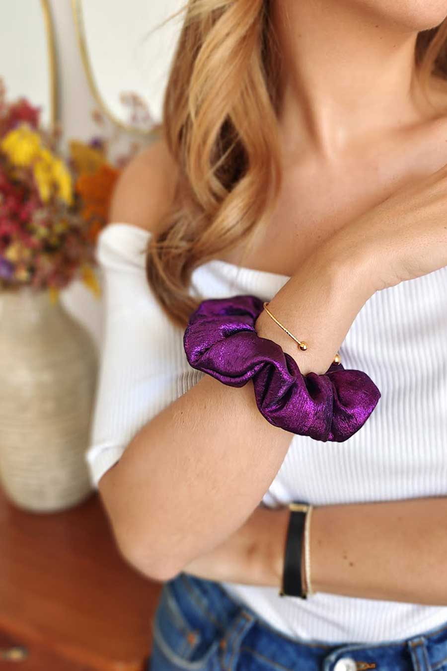 Chouchou Irisé Violet