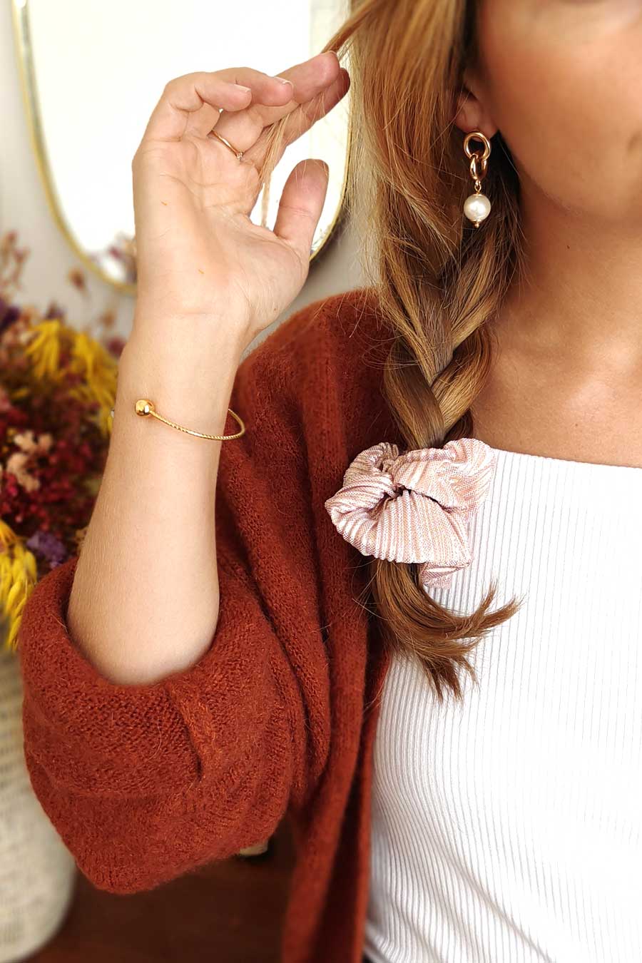 Chouchou Plissé Nude