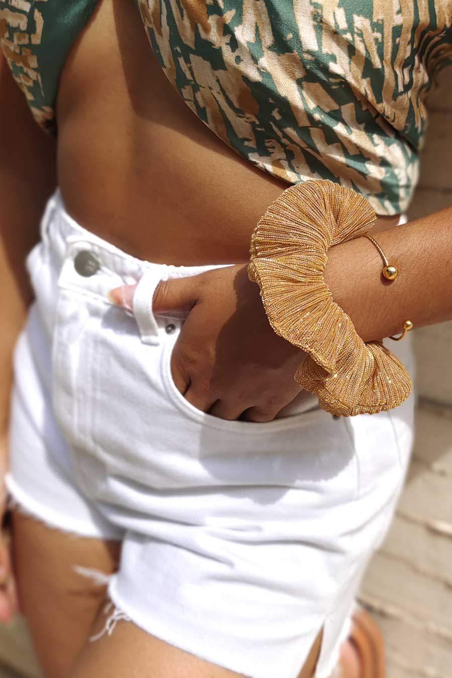 Chouchou Plissé Miel