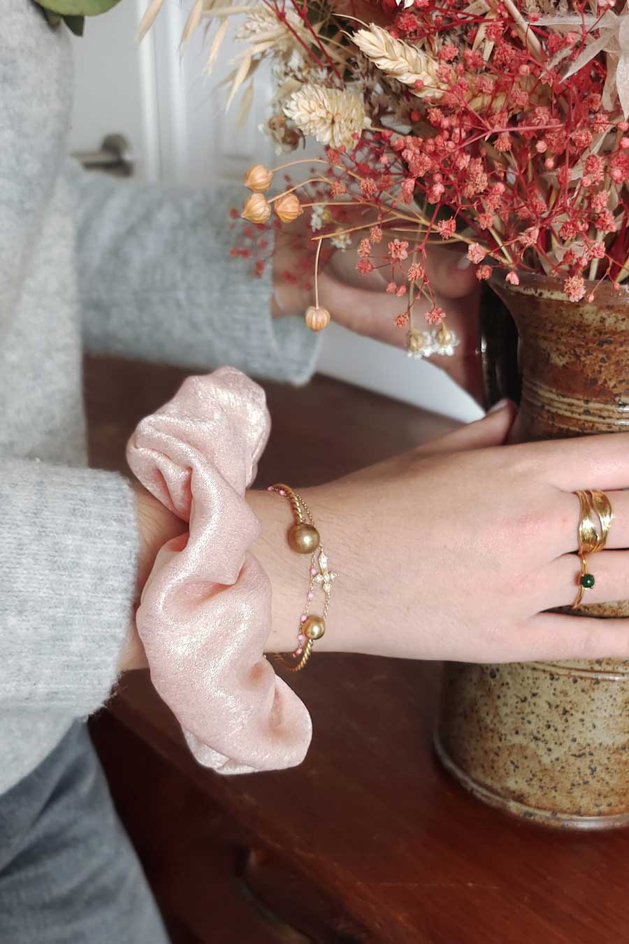 Chouchou Irisé Blush