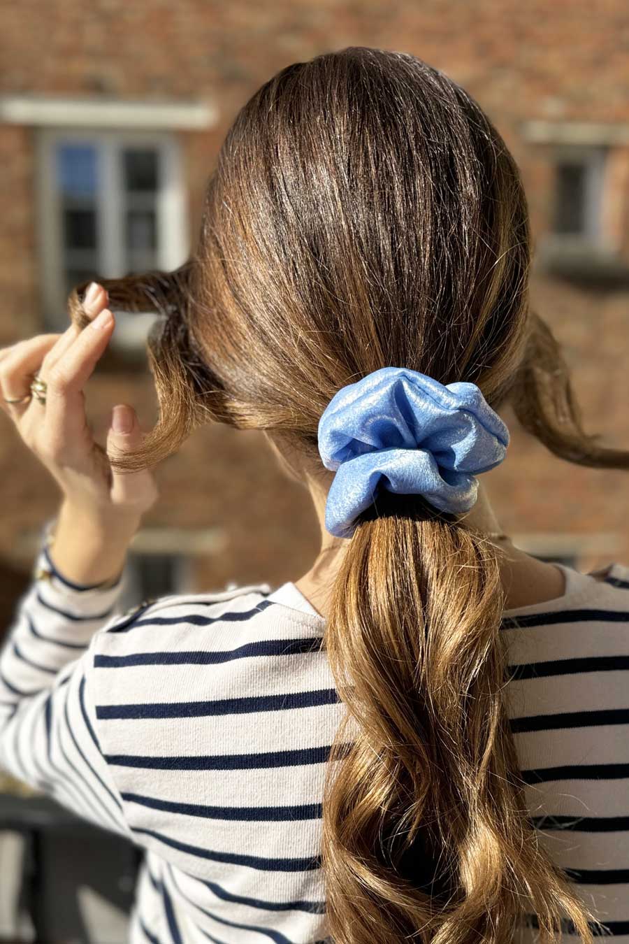 Chouchou Irisé Ciel