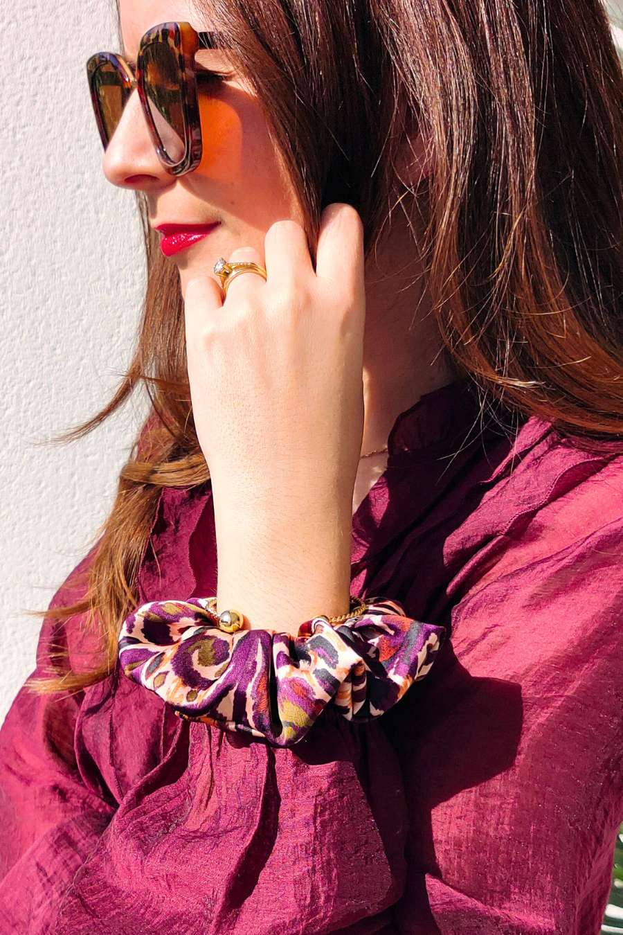 Chouchou imprimé Daria