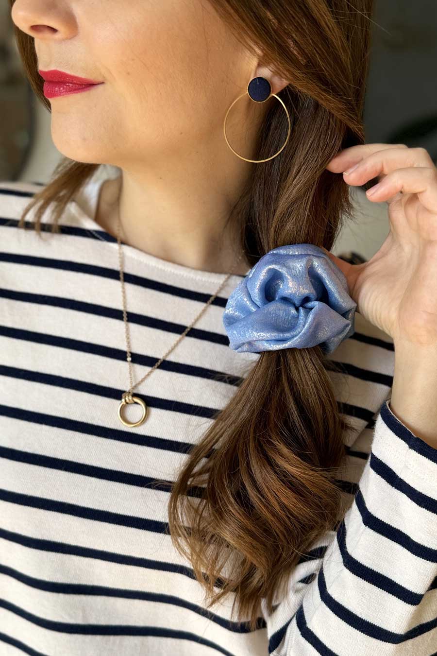 Chouchou Irisé Ciel