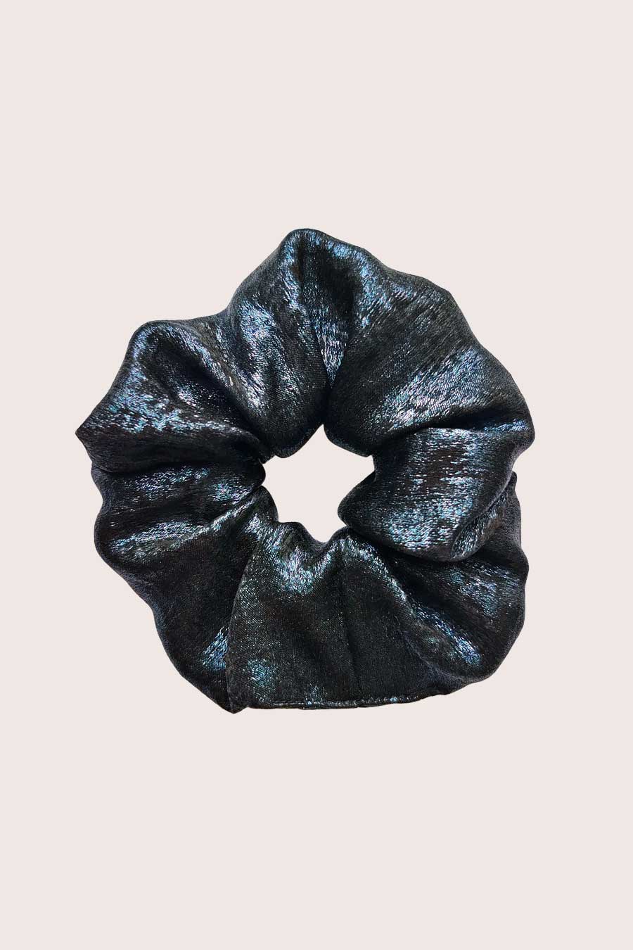 Chouchou Irisé Bleu Marine