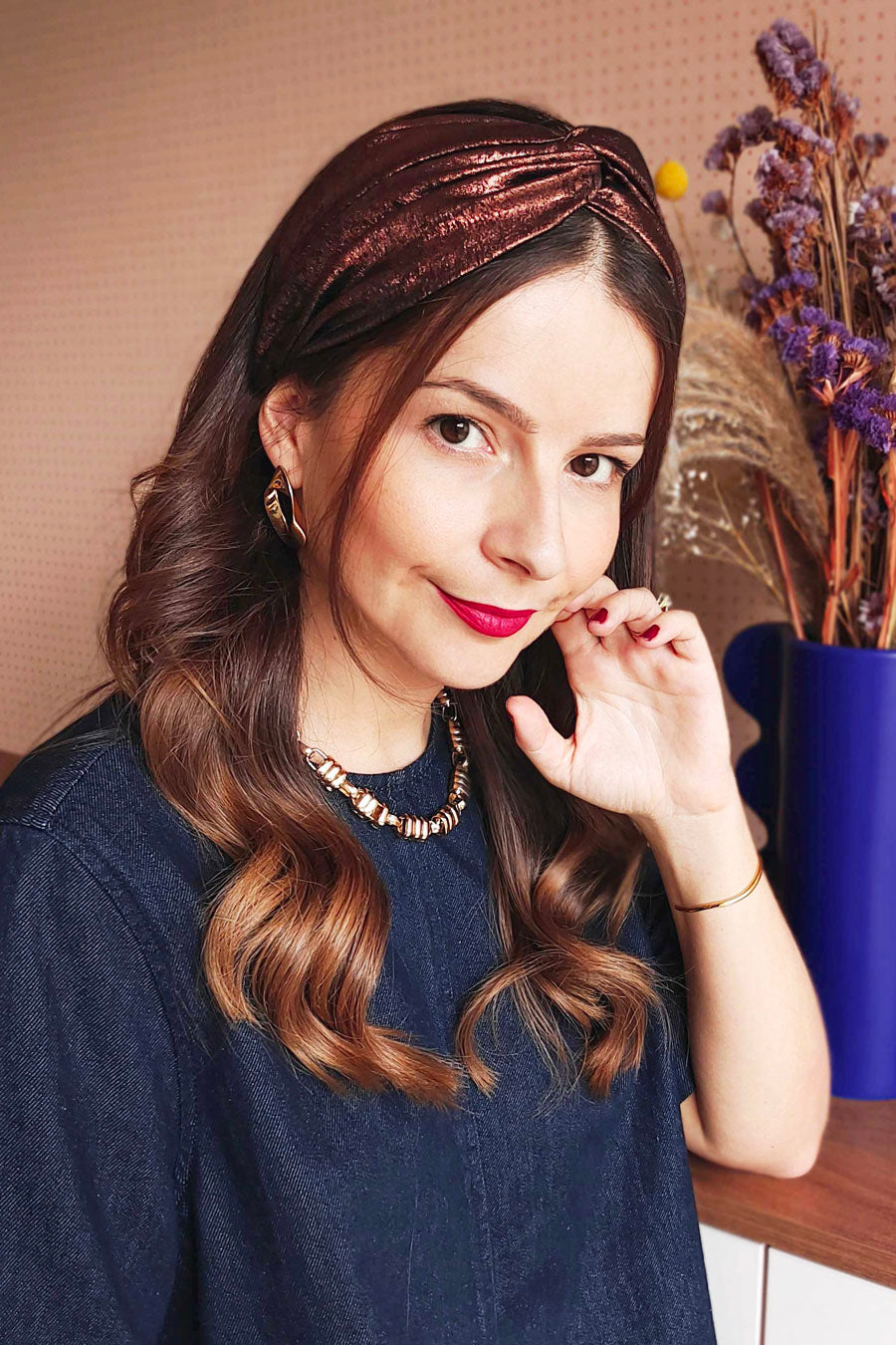 Headband Irisé Chocolat