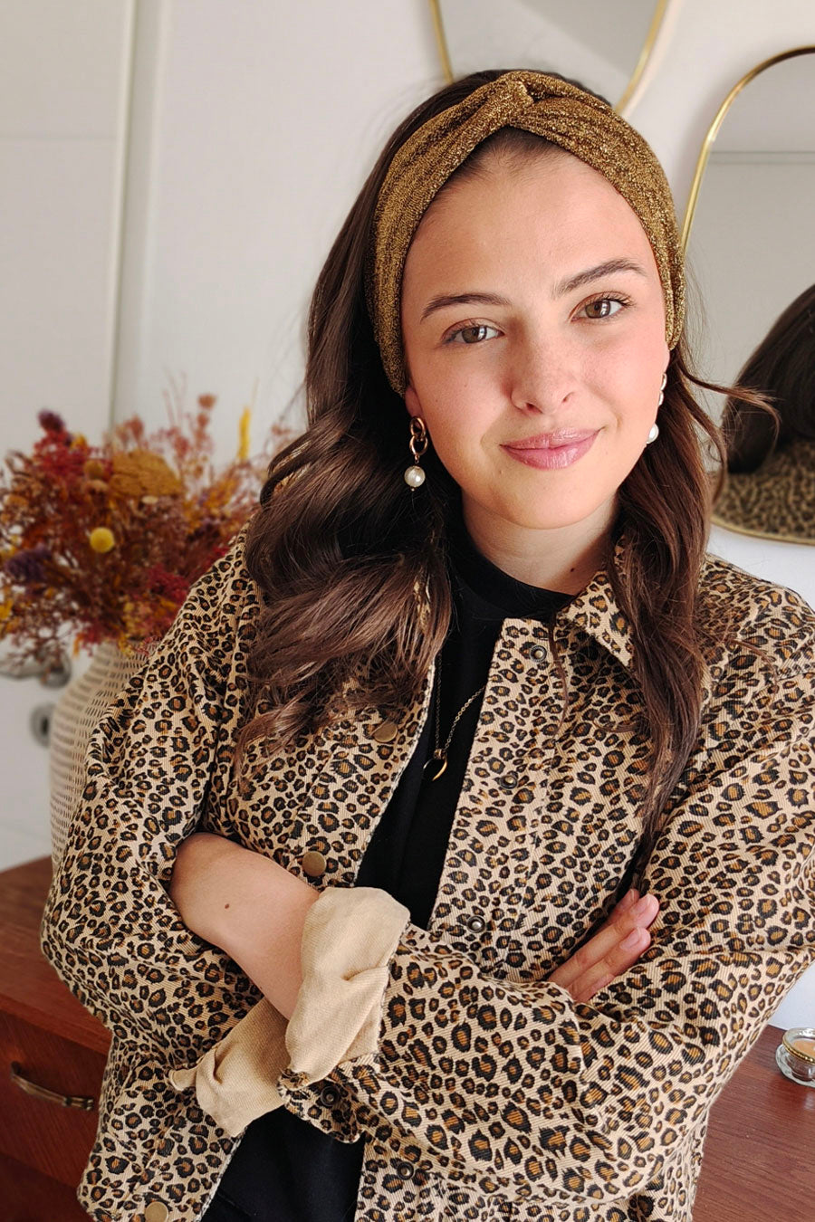 Headband Pailleté Doré