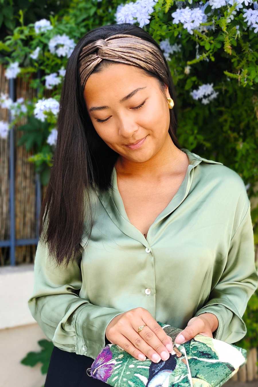 Headband Lamé Bronze