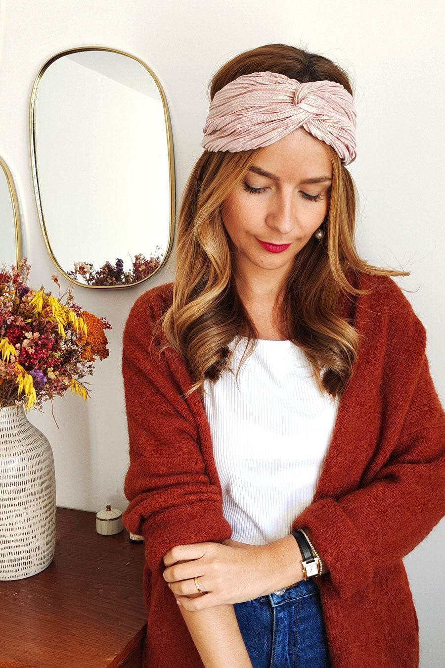 Headband Plissé Nude