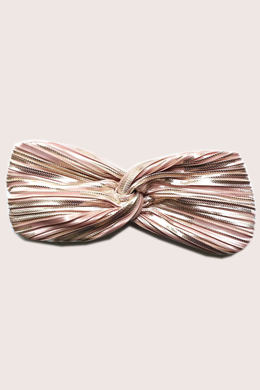 Headband Plissé Or Rose