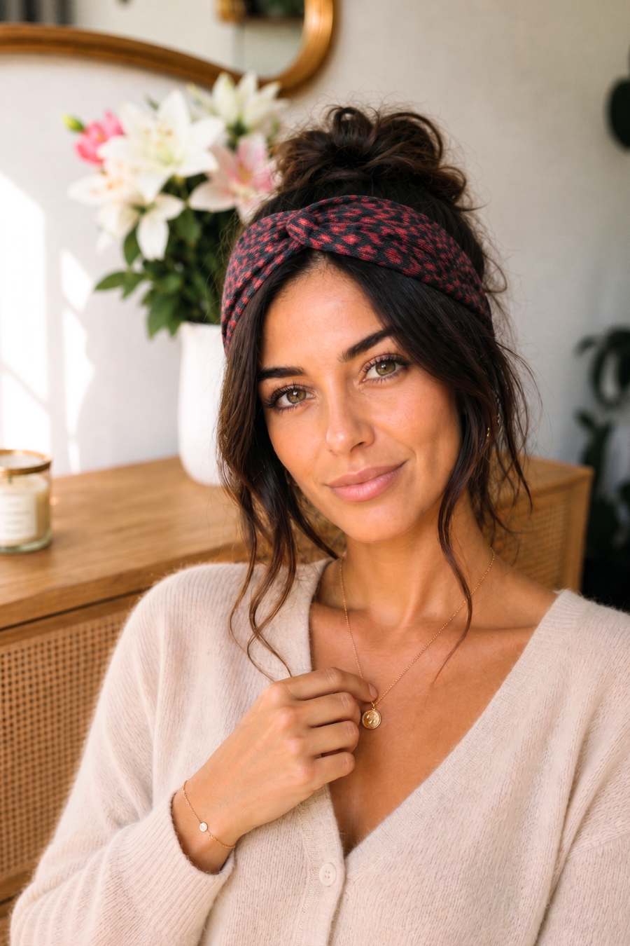 Headband imprimé léopard Selma