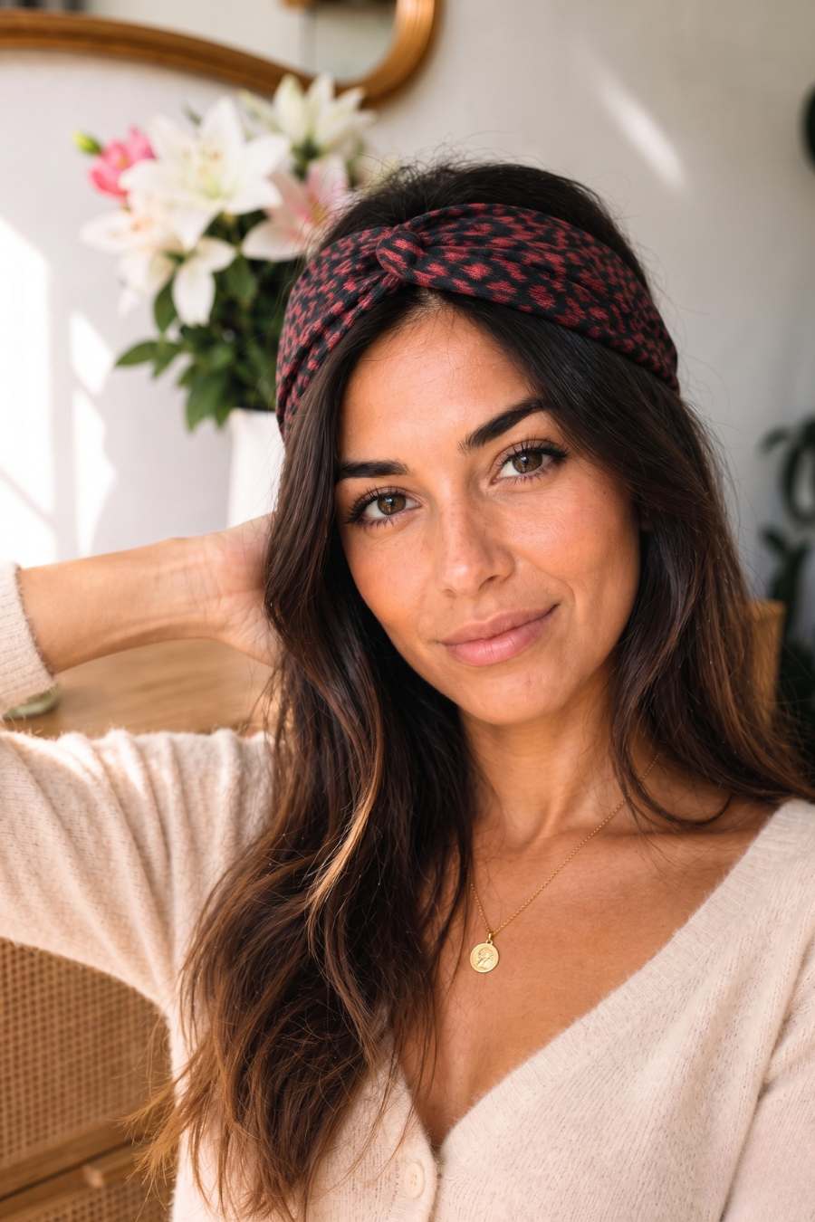 Headband imprimé léopard Selma